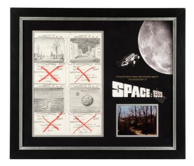 1107. Framed Hand-Drawn Storyboard Display ### SPACE: 1999 (1975-1977)