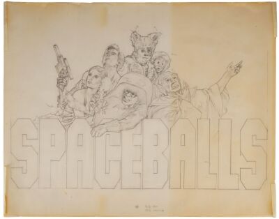 1108. Michael Hobson Hand-Drawn Poster Artwork ### SPACEBALLS (1987)