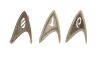 1128. Set of Three Starfleet Badges in Command, Science, and Operations Divisions ### STAR TREK (2009)
