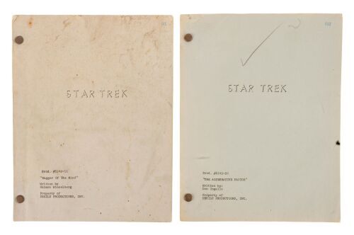 1133. Pair of Season 1 Scripts ### STAR TREK: THE ORIGINAL SERIES (T.V. SERIES, 1966 - 1969)