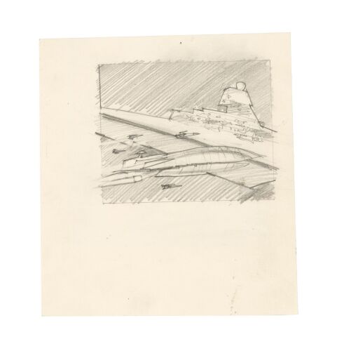 1179. Hand-Drawn Star Destroyer Industrial Light & Magic (ILM) Photo Composite Concept Sketch ### STAR WARS: THE EMPIRE STRIKES BACK (1980)