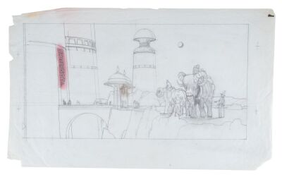 1198. Hand-Drawn Ralph McQuarrie Banthas Sketch for Illustration ### THE ILLUSTRATED STAR WARS UNIVERSE (1995)