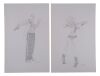 1234. Pair of Hand-Drawn Jae Lee Harley Quinn (Margot Robbie) and The Joker (Jared Leto) Promotional Concept Sketches ### SUICIDE SQUAD (2016)