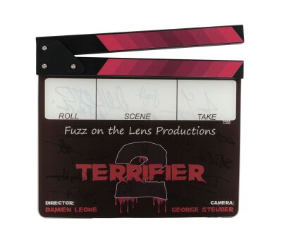1271. Key Cast- and Crew-Autographed Clapperboard ### TERRIFIER 2 (2022)
