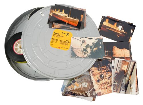 1278. Tin of 35mm Film Reels with Box of Continuity and Set Photos ### TITANIC (1997)