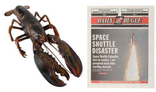 1302. Production-Made Daily Bugle "Space Shuttle Disaster" Newspaper Cover with Lobster ### VENOM (2018)