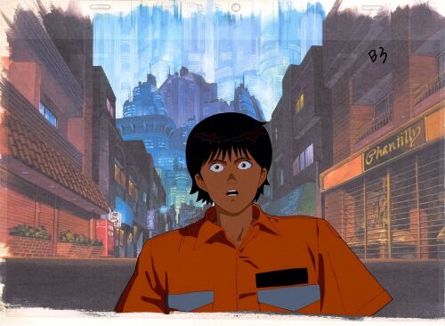 2000. Kei Original Production Cel on Presentation Background ### AKIRA (1988)