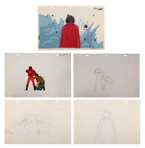 2001. Tetsuo and Debris Original Production Cels and Matching Original Production Drawings ### AKIRA (1988)