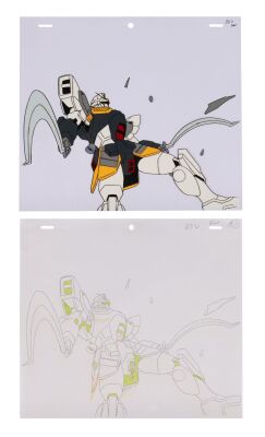 2008. XXXG-01SR Gundam Sandrock Original Production Cel and Matching Original Production Drawing from 'Betrayed by Target' ### GUNDAM FRANCHISE (1979-PRESENT)