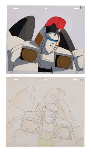 2010. TallGeese Mark 1, Original Production Cel and Matching Original Production Drawing ### GUNDAM FRANCHISE (1979-PRESENT)