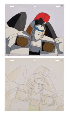 2010. TallGeese Mark 1, Original Production Cel and Matching Original Production Drawing ### GUNDAM FRANCHISE (1979-PRESENT)