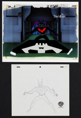 2022. Dan Riba-Autographed Batman Original Production Cel from "Dead Man's Hand" ### BATMAN BEYOND (1999-2001)