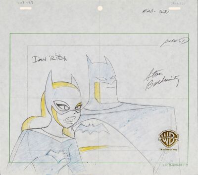 2024. Dan Riba and Stan Berkowitz-Autographed Batman and Batgirl Original Production Drawing from "Cold Comfort" ### THE NEW BATMAN ADVENTURES (1997-1999)