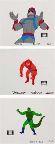2038. Stratos, Beast Man, Whiplash, Original Production Cels ### HE-MAN AND THE MASTERS OF THE UNIVERSE (1983-1985)