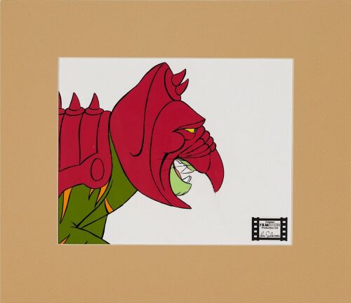 2041. Battle Cat Original Production Cel, Matted ### HE-MAN AND THE MASTERS OF THE UNIVERSE (1983-1985)