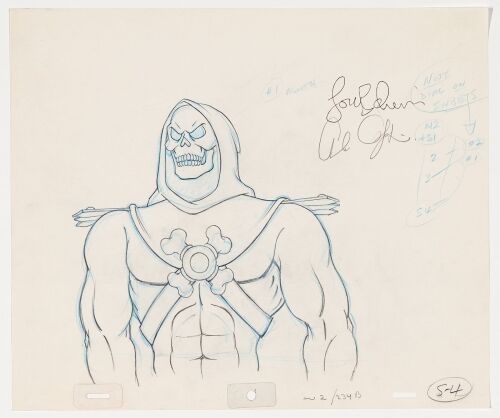 2043. Skeletor Original Production Drawing Signed Lou Scheimer ### HE-MAN AND THE MASTERS OF THE UNIVERSE (1983-1985)
