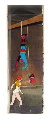 2046. Teela, Orko and Trap-Jaw, Original Production Cel Setup on Hand-Painted Master Background ### HE-MAN AND THE MASTERS OF THE UNIVERSE (1983-1985)