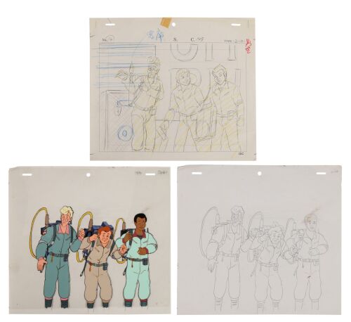 2052. Ray Stantz, Egon Spengler and Winston Zeddemore Original Production Cel and Matching Original Production Drawing and Ray Stantz, Egon Spengler and Peter Venkman Original Production Camera Layout ### THE REAL GHOSTBUSTERS (1986)