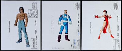 2055. Set of Three Hand-Painted Character Model Cels ### IRON MAN (1994-1996)
