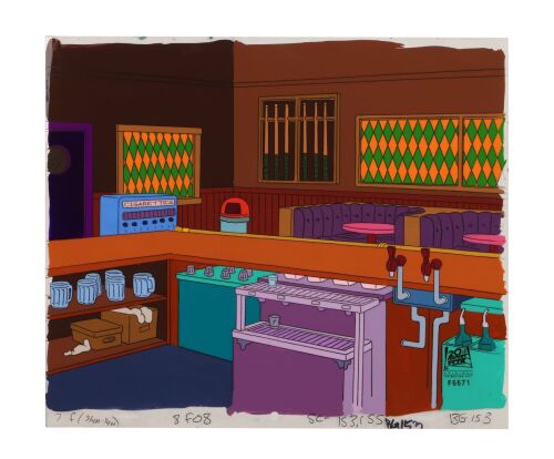 2068. Moe's Tavern Original Production Background Cel from "Flaming Moe's" ### THE SIMPSONS (T.V. SERIES, 1989-PRESENT)