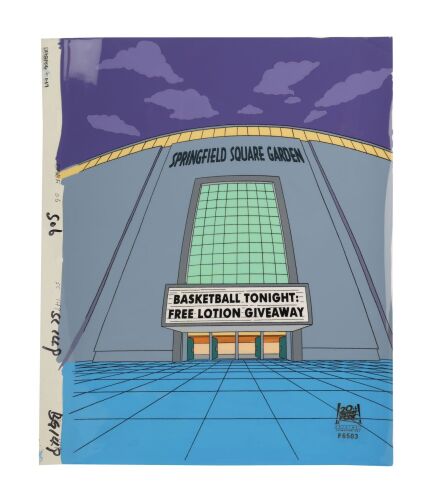 2069. Springfield Square Garden Original Production Background Cel from "The Bart Wants What It Wants" ### THE SIMPSONS (T.V. SERIES, 1989-PRESENT)