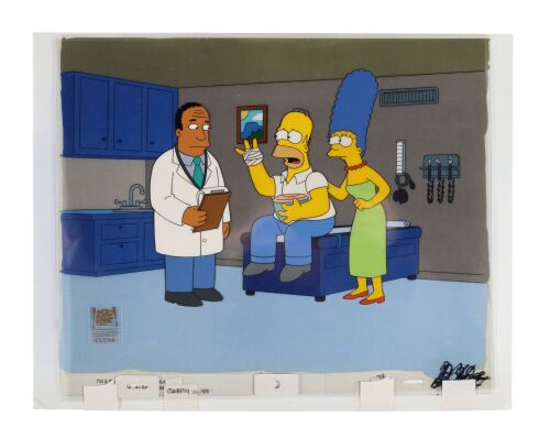 2071. Homer, Marge and Dr Hibbert Original Production Cel from "Trilogy of Error" ### THE SIMPSONS (T.V. SERIES, 1989-PRESENT)