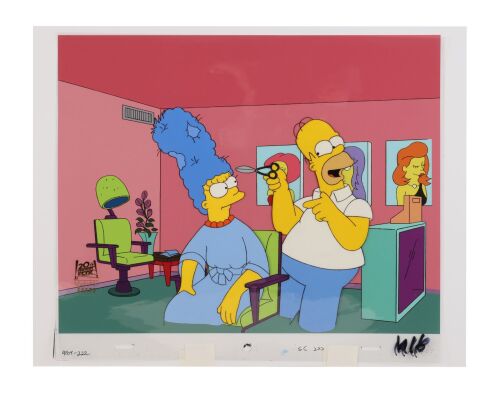 2072. Homer Cutting Marge's Hair Original Production Cel from "A Milhouse Divided" ### THE SIMPSONS (T.V. SERIES, 1989-PRESENT)