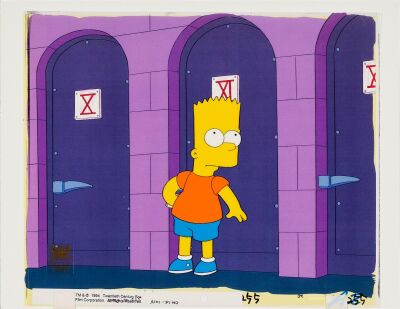 2074. Bart Original Production Cel from "Lemon of Troy" ### THE SIMPSONS (T.V. SERIES, 1989-PRESENT)