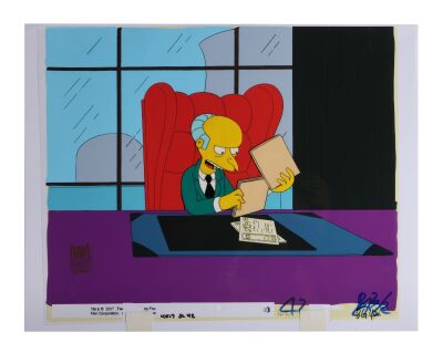 2076. Mr Burns Original Production Cel from "The Old Man and The Lisa" ### THE SIMPSONS (T.V. SERIES, 1989-PRESENT)