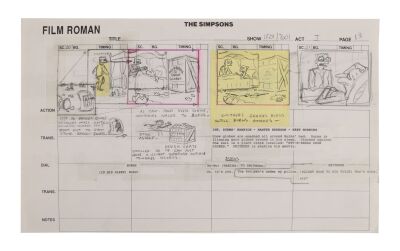 2085. Burns and Smithers Original Production Storyboards from "Rosebud" ### THE SIMPSONS (T.V. SERIES, 1989-PRESENT)