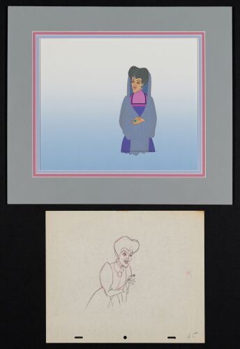 2100. Lady Termaine Original Production Cel and Original Production Drawing ### CINDERELLA (1950)
