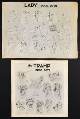2108. Lady and Tramp Oversize Original Production Photostat Model Sheets ### LADY AND THE TRAMP (1955)