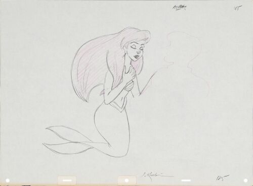 2109. Ariel Original Production Drawing Signed Jorgen Klubien ### THE LITTLE MERMAID (1989)