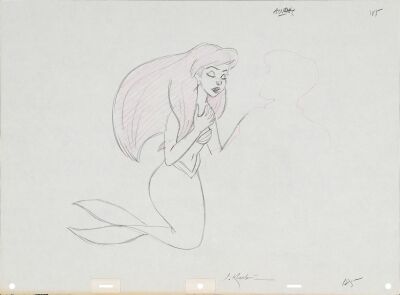 2109. Ariel Original Production Drawing Signed Jorgen Klubien ### THE LITTLE MERMAID (1989)