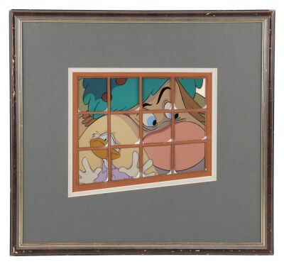 2111. Willie the Giant and Scrooge Original Production Cel Setup Framed ### MICKEY'S CHRISTMAS CAROL (1983)