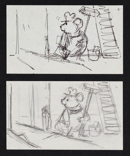 2119. Bernard Original Storyboard Drawings (Set of 2) ### THE RESCUERS (1977)