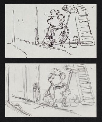 2119. Bernard Original Storyboard Drawings (Set of 2) ### THE RESCUERS (1977)