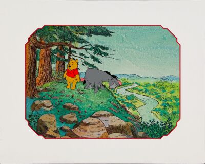 2139. Winnie the Pooh and Eeyore Education Short 1980s Original Production Cel on Production Background ### WINNIE THE POOH (EDUCATIONAL 1980S)