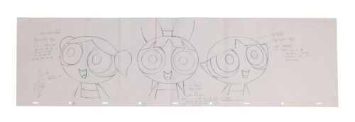 2154. Original Pan Production Drawing ### THE POWERPUFF GIRLS (T.V. SERIES, 1998-2005)