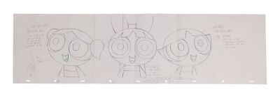2154. Original Pan Production Drawing ### THE POWERPUFF GIRLS (T.V. SERIES, 1998-2005)