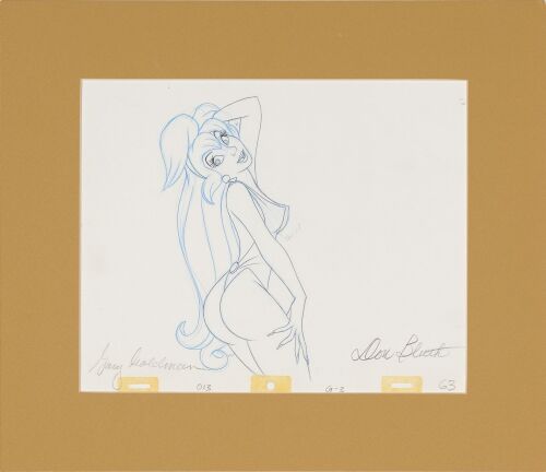 2158. Princess Daphne Original Production Drawing Signed Gary Goldman and Don Bluth ### DRAGON'S LAIR (1983)