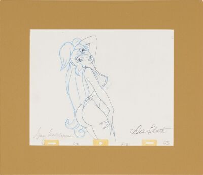 2158. Princess Daphne Original Production Drawing Signed Gary Goldman and Don Bluth ### DRAGON'S LAIR (1983)