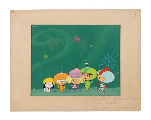 2164. Scooter, Countdown, Jenny Ket, Snoopy and Pupstar Original Production Cel on Key Master Production Background ### THE SPACE KIDETTES (T.V. SERIES, 1966-1967)