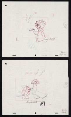 2170. Top Cat, Benny the Ball, Choo Choo Original Production Drawings Signed Iwao Takamoto ### TOP CAT (1961)