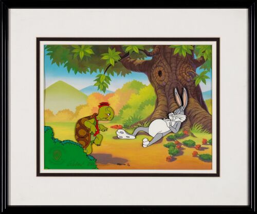 2177. Framed Tortoise and Hare Prototype Hand-Painted Limited Edition 1/2 signed by Robert McKimson ### LOONEY TUNES (1929 - PRESENT)