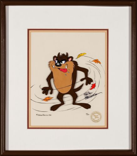 2178. Framed Tasmanian "Taz" Devil Whirling Dervish Hand-Painted Limited Edition 83/200 Signed Friz Freleng ### LOONEY TUNES (1929 - PRESENT)