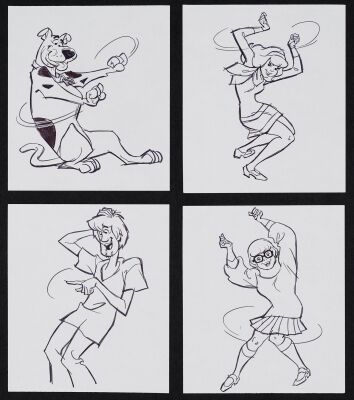 2191. Set of Four Hand-Drawn Iwao Takamoto Sketches (Scooby Doo) ### TAKAMOTO COLLECTION
