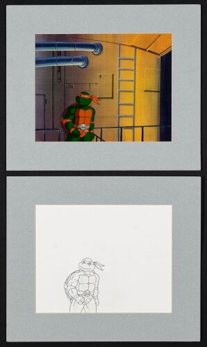 2219. Michelangelo Original Production Cel and Matching Production Drawing ### TEENAGE MUTANT NINJA TURTLES (1987-1996)
