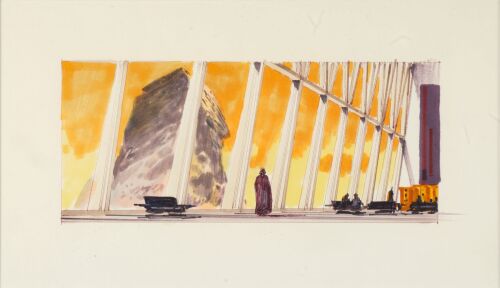 358. Framed Hand-Drawn Ralph McQuarrie "Vader's Castle Interior" Concept Sketch ### STAR WARS: THE EMPIRE STRIKES BACK (1980)