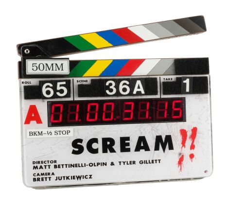 1081. Light-Up Digital "A" Camera Clapperboard ### SCREAM VI (2023)